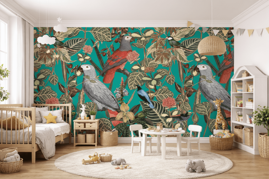 Verdant Avian Tapestry