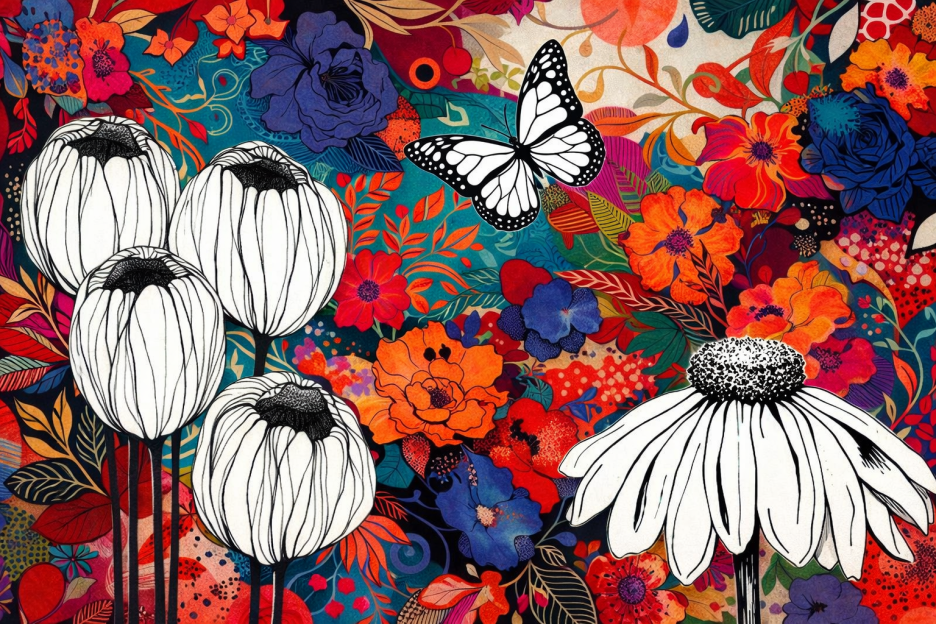 Blooming Butterfly Garden