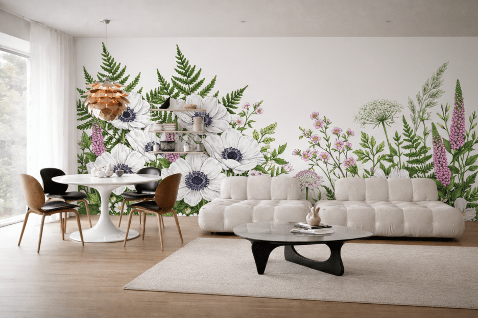 Silken Floral Mosaic