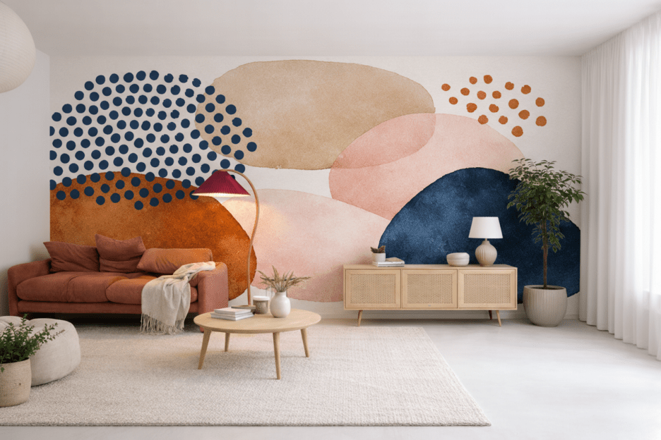 Polka Pebble Mosaic
