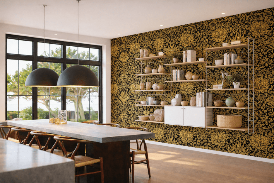 Golden Embroidery Pattern