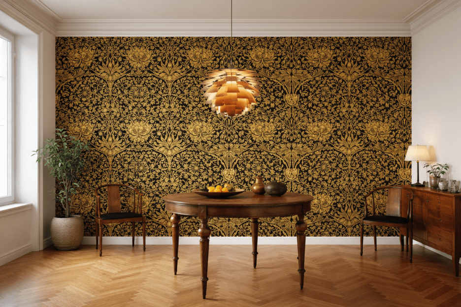 Golden Embroidery Pattern