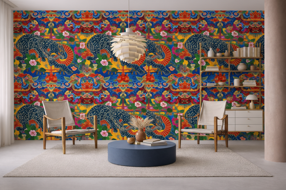 Majestic Feline Tapestry