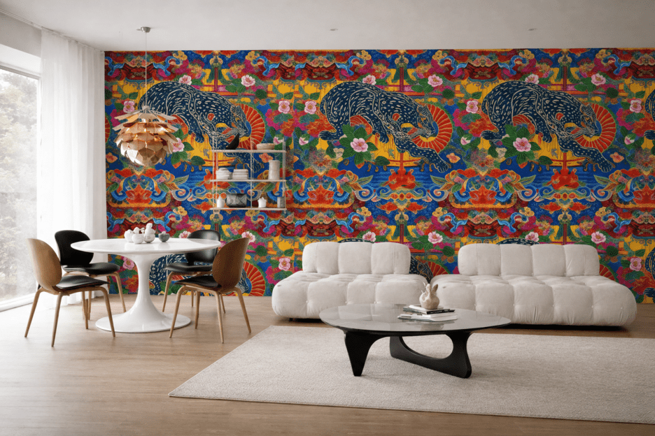 Majestic Feline Tapestry