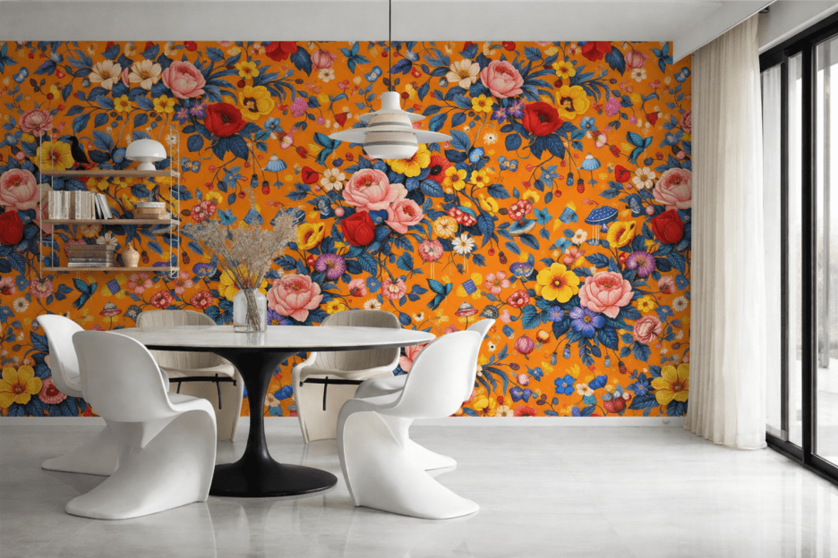 Vibrant Blossom Tapestry