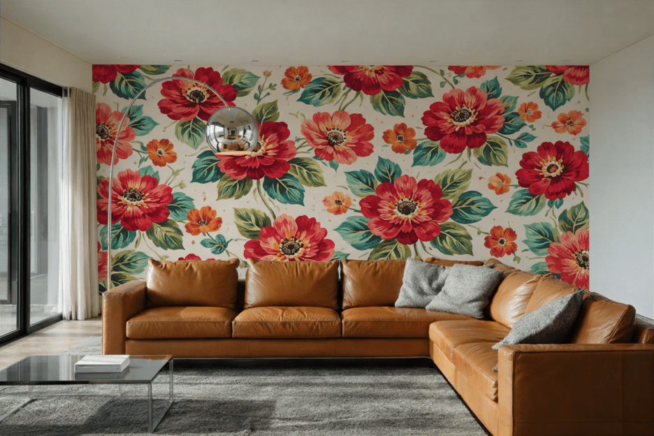 Verdant Floral Mosaic