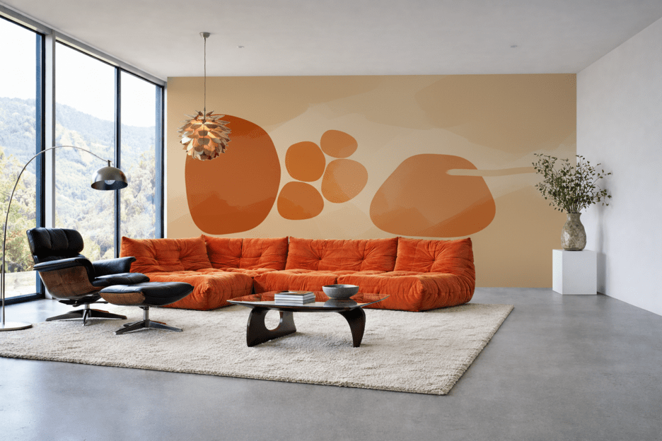 Sunset Pebble Composition