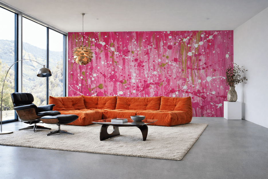 Splattered Silken Canvas