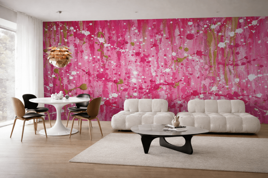 Splattered Silken Canvas