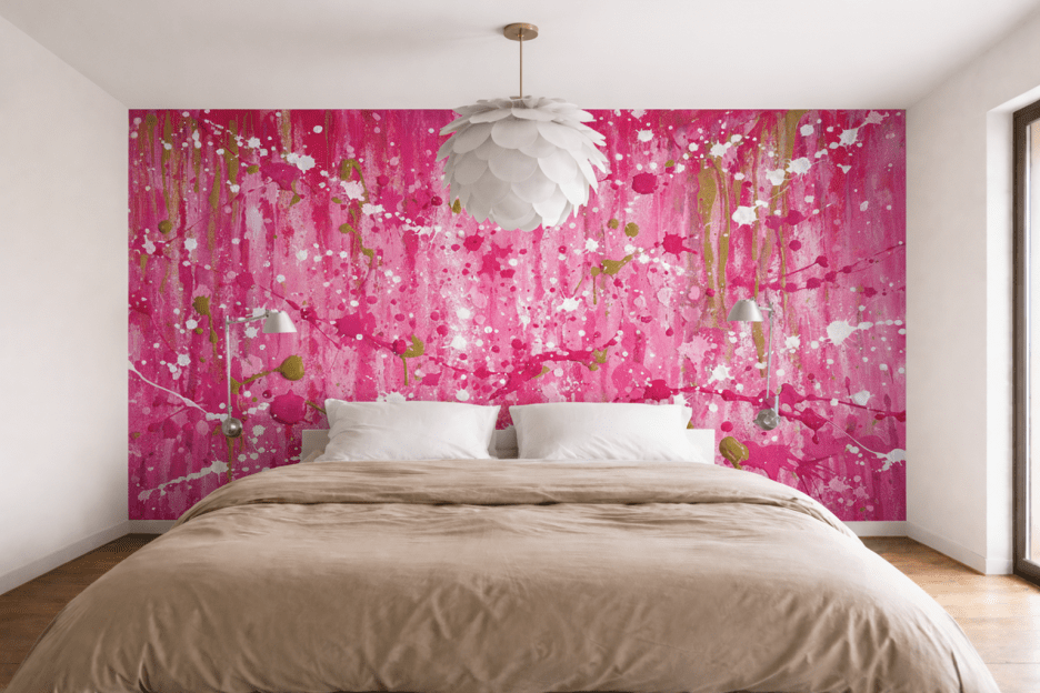 Splattered Silken Canvas