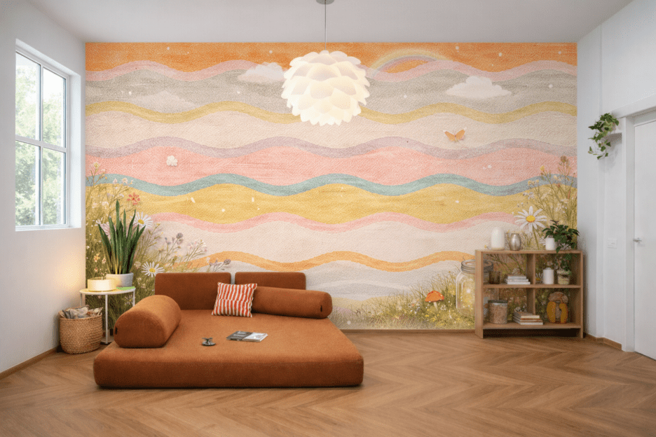 Whimsical Meadow Waves