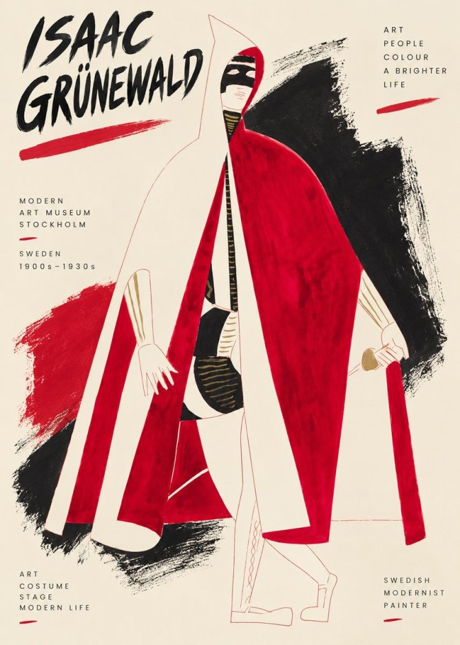 Isaac Grünewald Costume Design I No3 - Plakat
