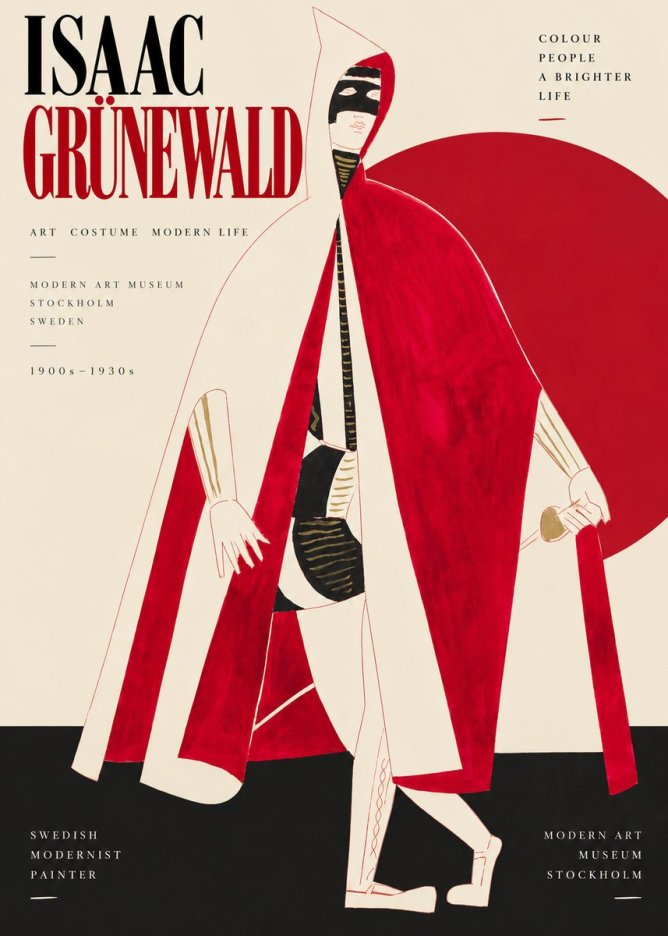 Isaac Grünewald Costume Design I No4 - Plakat