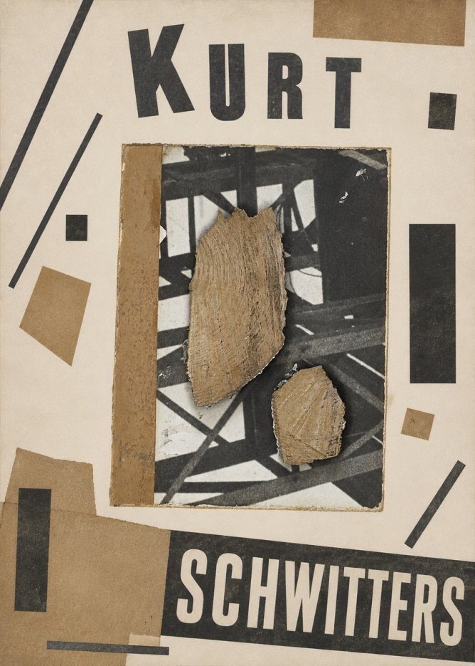 Kurt Schwitters Merz Collage with Found Objects No5 - Plakat
