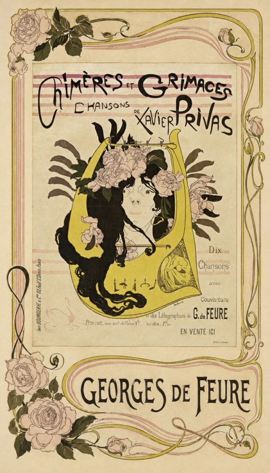 Georges de Feure Chimères Et Grimaces No2 - Plakat