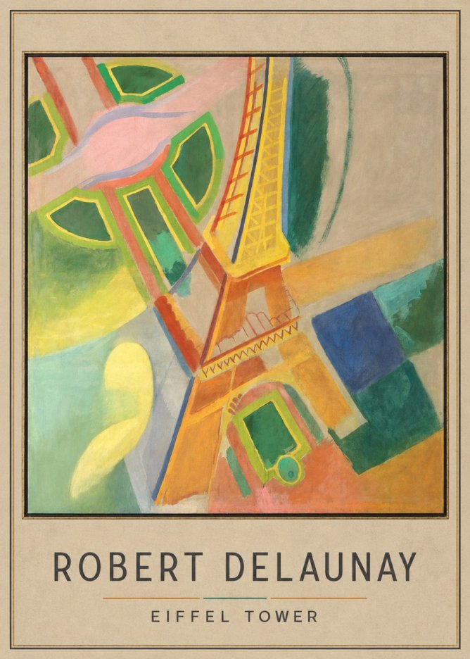 Robert Delaunay Eiffel Tower No3 - Plakat