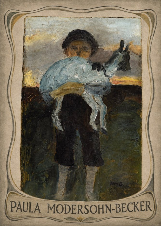 Paula Modersohn-Becker Boy with Goat No3 - Plakat