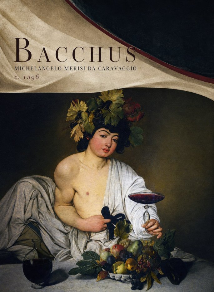 Michelangelo Merisi da Caravaggio Bacchus I No5 - Plakat