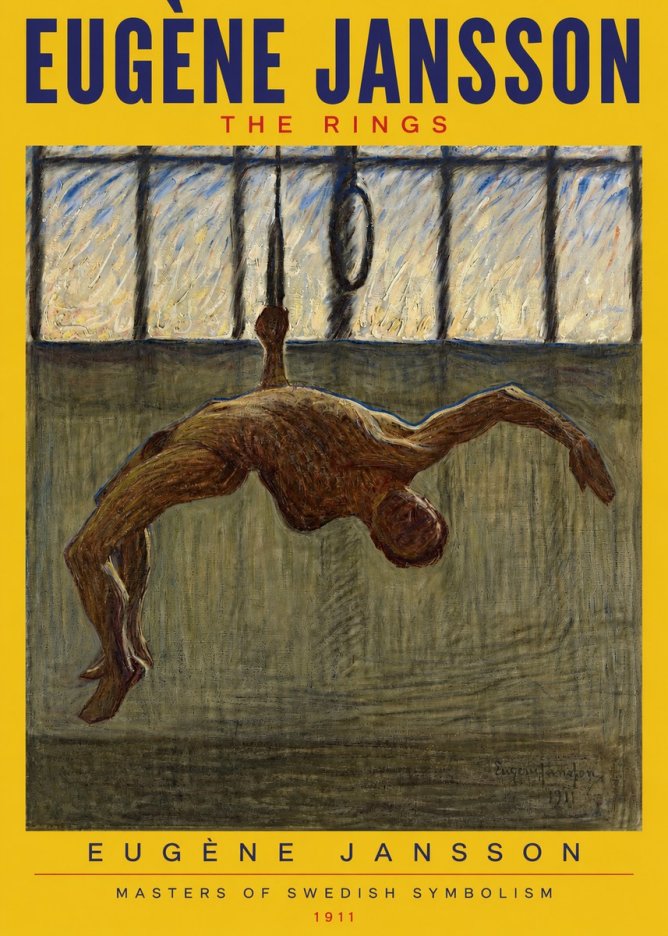 Eugène Jansson The Rings No2 - Plakat