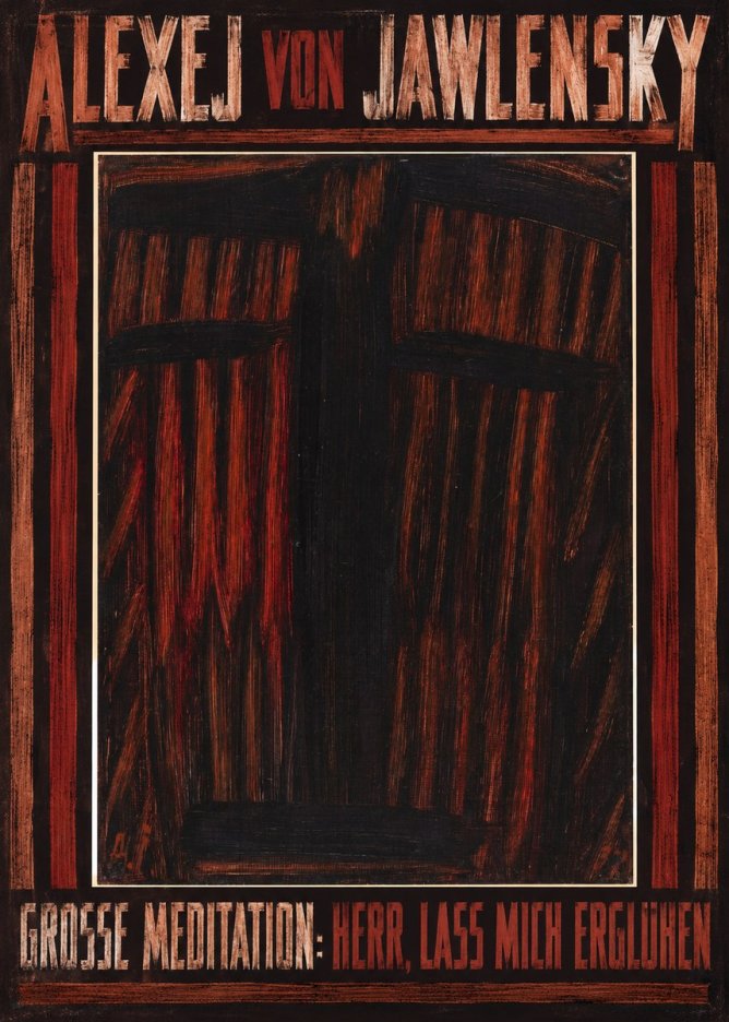 Alexej von Jawlensky Grosse Meditation: Herr, Lass Mich Erglühen No4 - Plakat