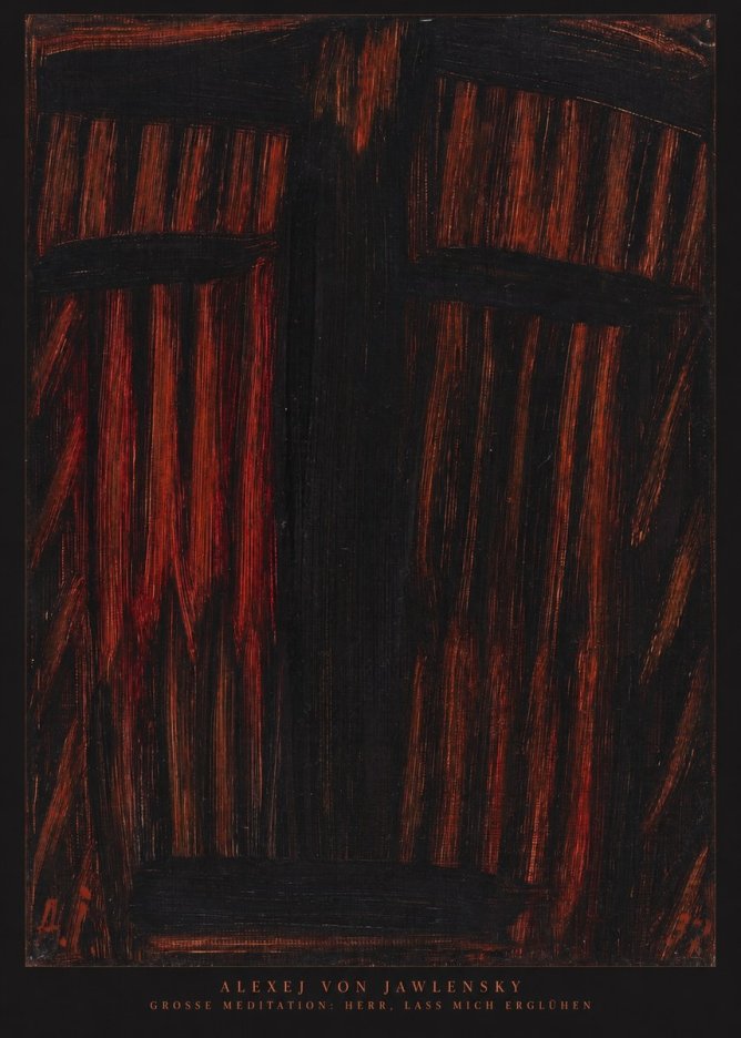 Alexej von Jawlensky Grosse Meditation: Herr, Lass Mich Erglühen No6 - Plakat