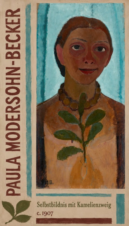 Paula Modersohn-Becker Selbstbildnis Mit Kamelienzweig No2 - Plakat