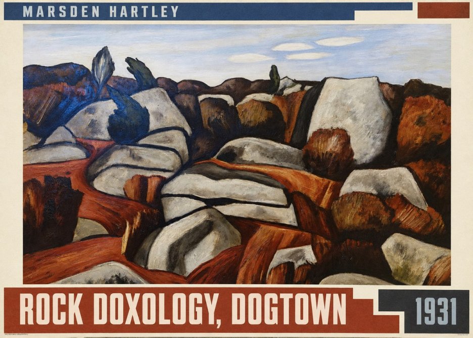 Marsden Hartley Rock Doxology, Dogtown No5 - Plakat