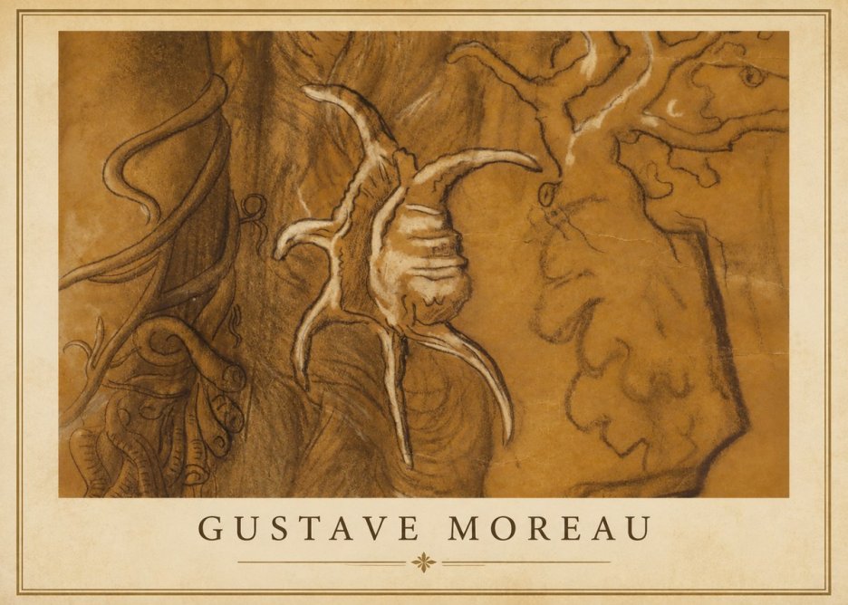 Gustave Moreau Mystical Shell Study No1 - Plakat