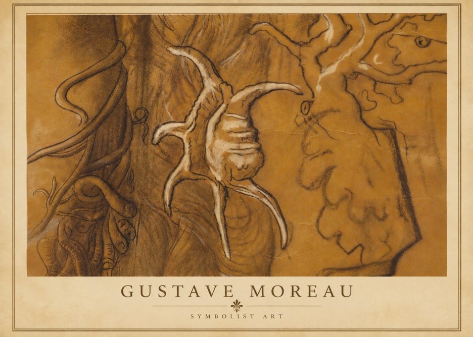 Gustave Moreau Mystical Shell Study No4 - Plakat