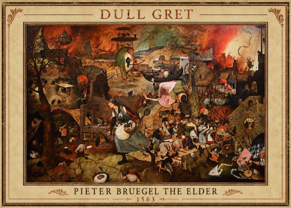 Pieter Bruegel Dull Gret I No1 - Plakat
