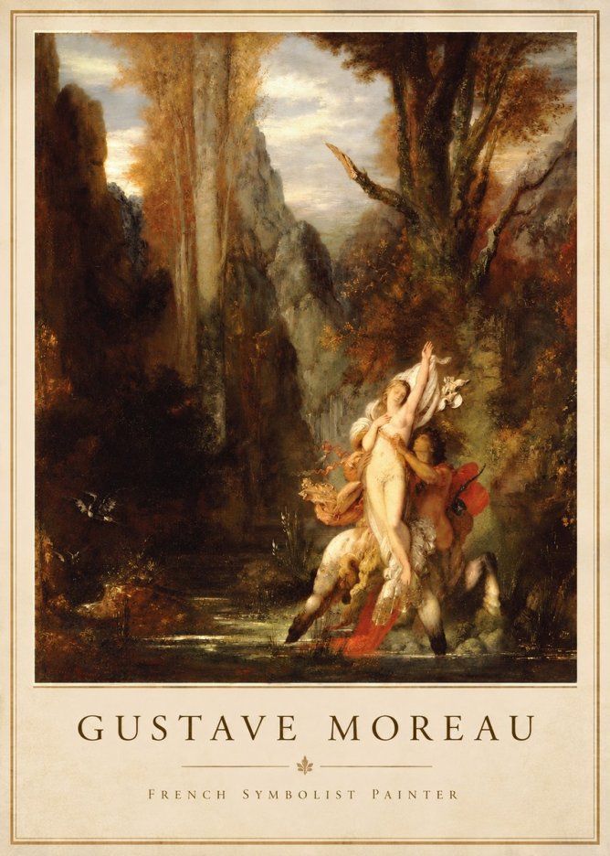Gustave Moreau Jupiter and Semele I No4 - Plakat