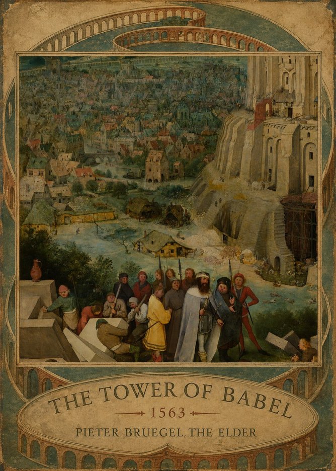 Pieter Bruegel The Tower of Babel I No5 - Plakat