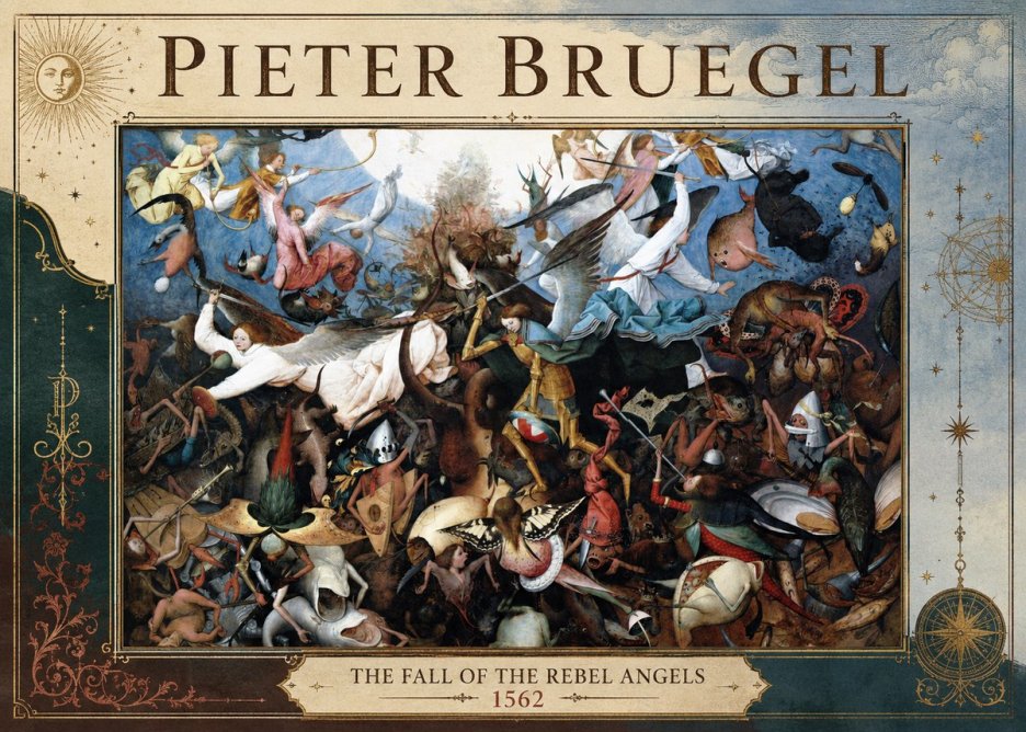 Pieter Bruegel The Fall of the Rebel Angels I No4 - Plakat