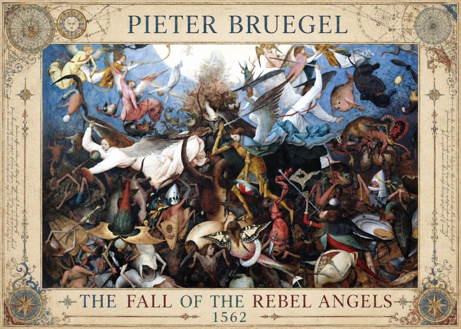 Pieter Bruegel The Fall of the Rebel Angels I No5 - Plakat