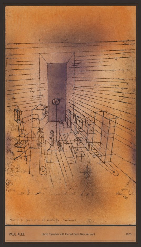 Paul Klee Ghost Chamber with the Tall Door (New Version) No5 - Plakat