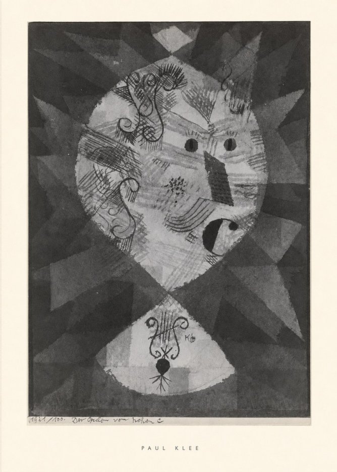 Paul Klee Der O Vom Hohen C No6 - Plakat