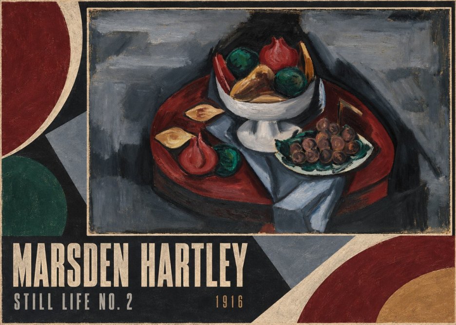 Marsden Hartley Still Life No. 2 No4 - Plakat