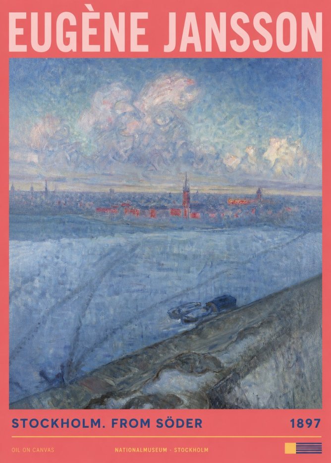 Eugène Jansson Stockholm. from Söder No2 - Plakat
