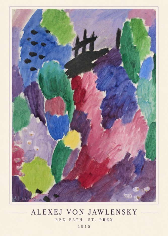 Alexej von Jawlensky Red Path, St. Prex I No4 - Plakat