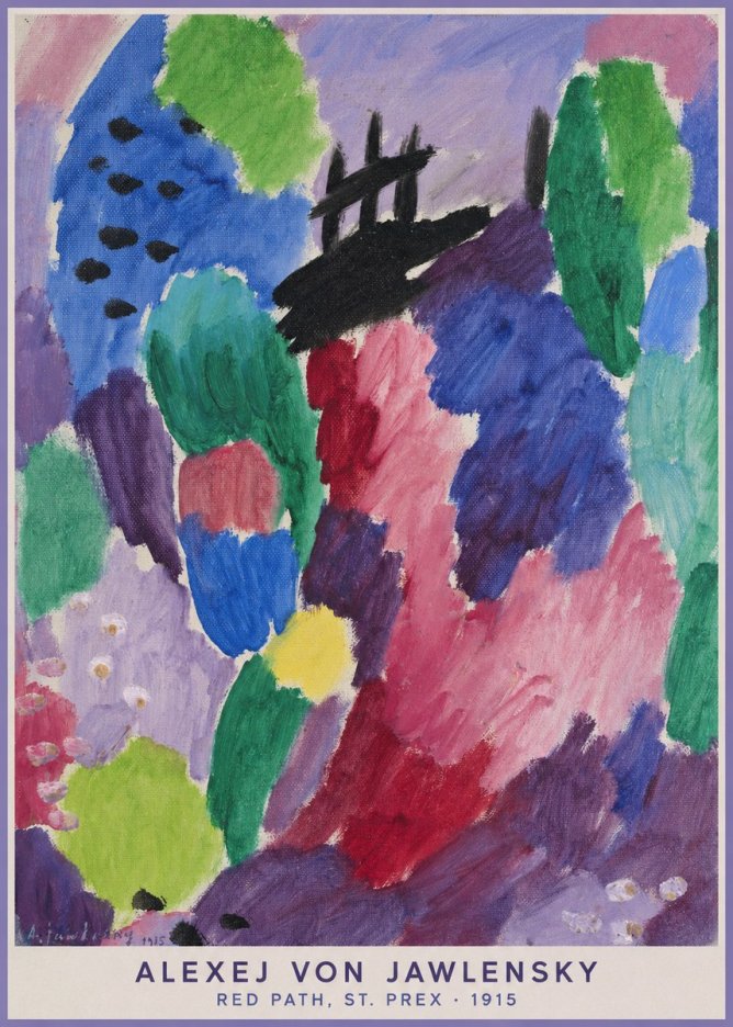 Alexej von Jawlensky Red Path, St. Prex I No5 - Plakat