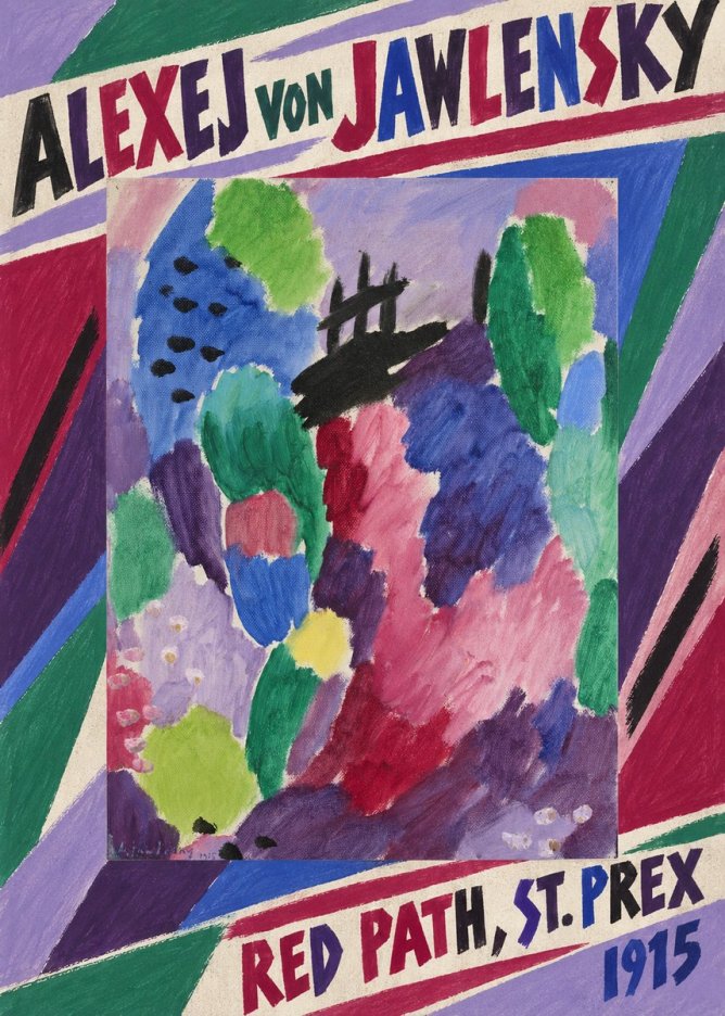 Alexej von Jawlensky Red Path, St. Prex I No6 - Plakat