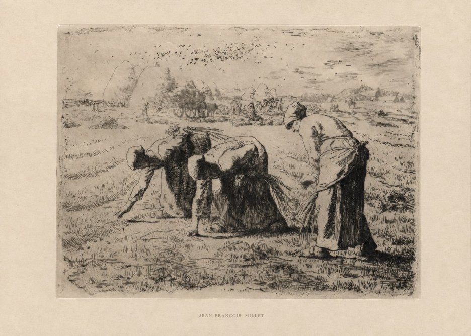 Jean-François Millet The Gleaners No5 - Plakat