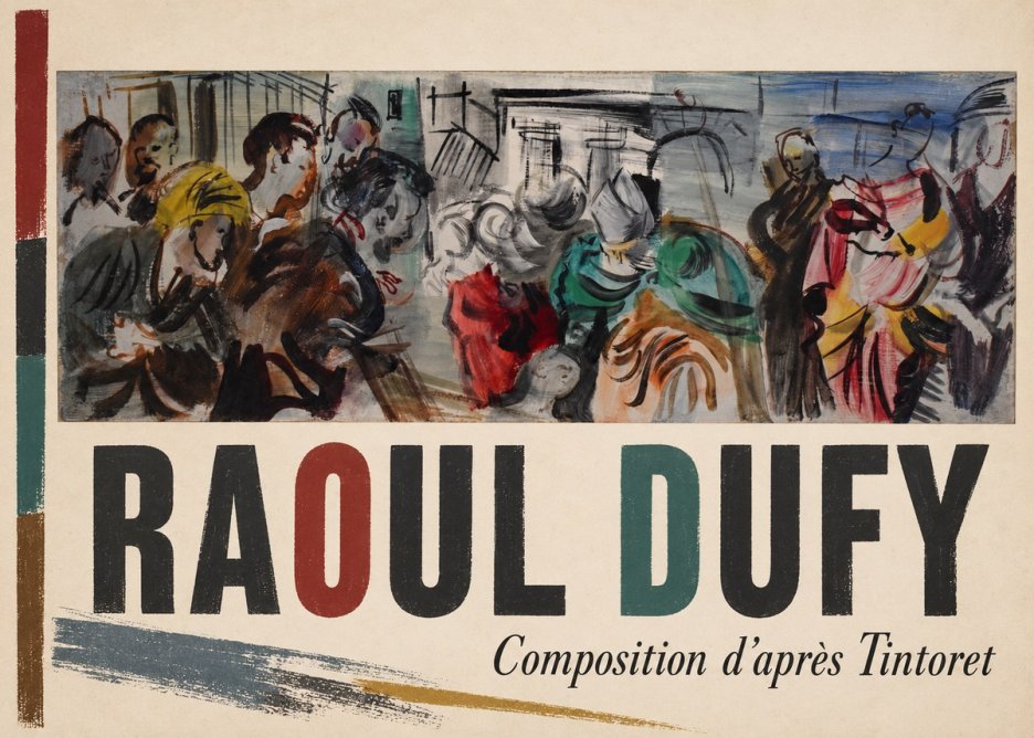 Raoul Dufy Composition D'après Tintoret No2 - Plakat