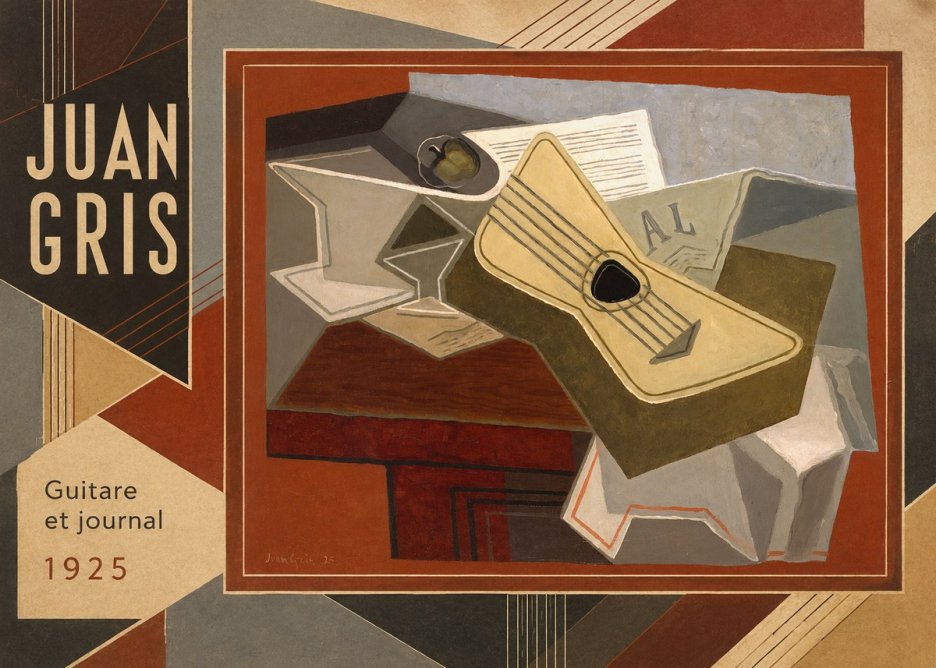 Juan Gris Guitare Et Journal No2 - Plakat