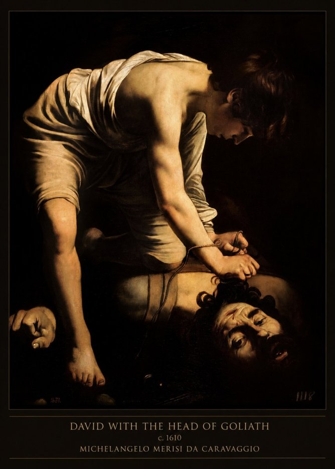 Michelangelo Merisi da Caravaggio David with the Head of Goliath I No3 - Plakat