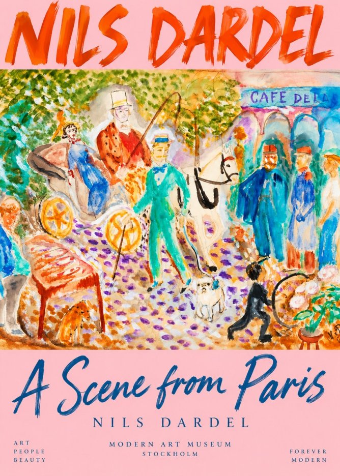 Nils Dardel A Scene from Paris No2 - Plakat