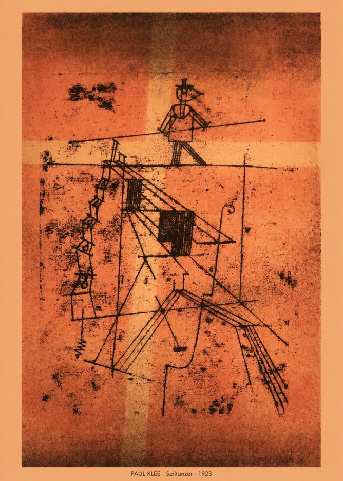Paul Klee Seiltänzer I No5 - Plakat