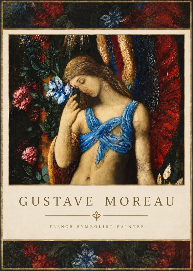 Gustave Moreau The Angel of Death No5 - Plakat