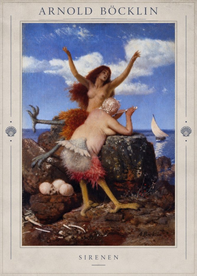 Arnold Böcklin Sirenen No4 - Plakat