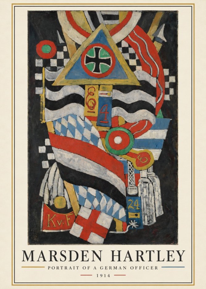 Marsden Hartley Portrait of a German Officer I No3 - Plakat